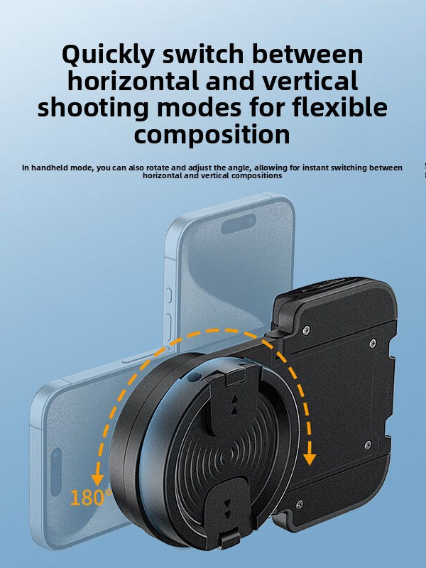 Crenov Mobile Phone Stabilizer Anti-Shake Magnetic Stand Bluetooth Remote Control Shooting Aid for Vlog Shooting Horizontally and Vertically teemdrop