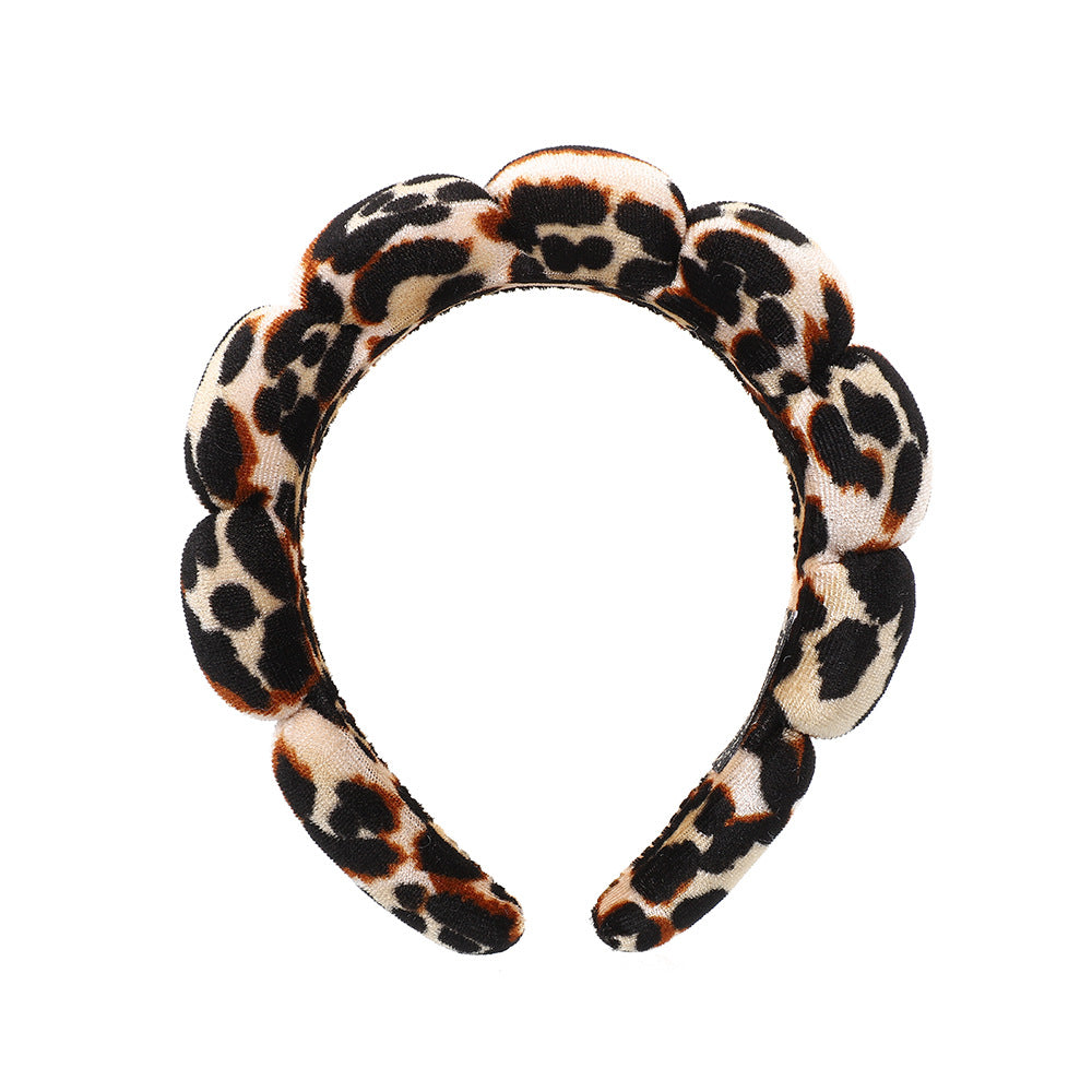Lady's velvet sponge hairband teemdrop