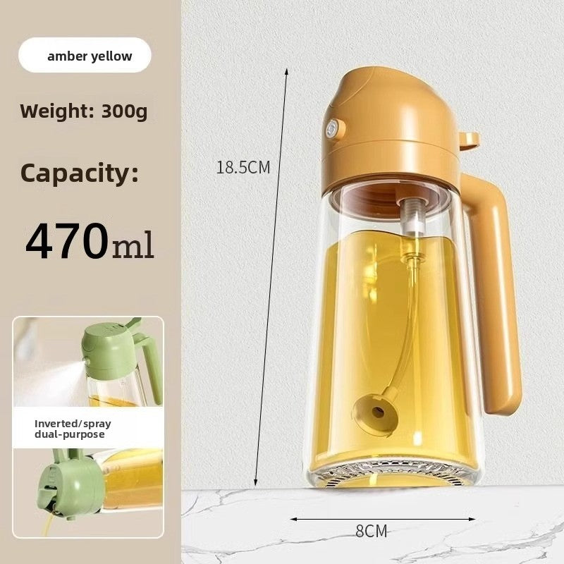 Spray and pour dual-purpose spray tank leak-proof oil tank glass spray oil bottle