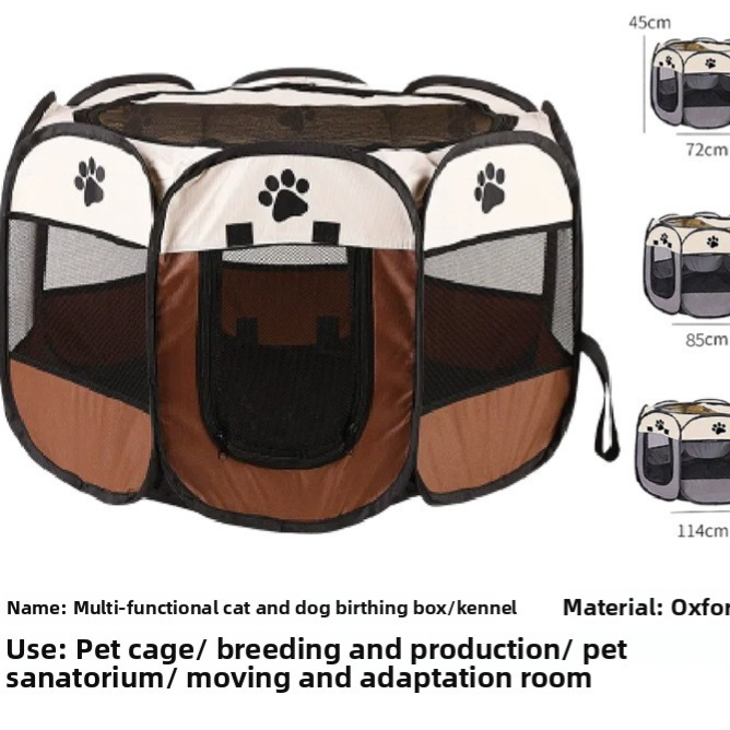 Foldable Pet Playpen Tent Enclosure