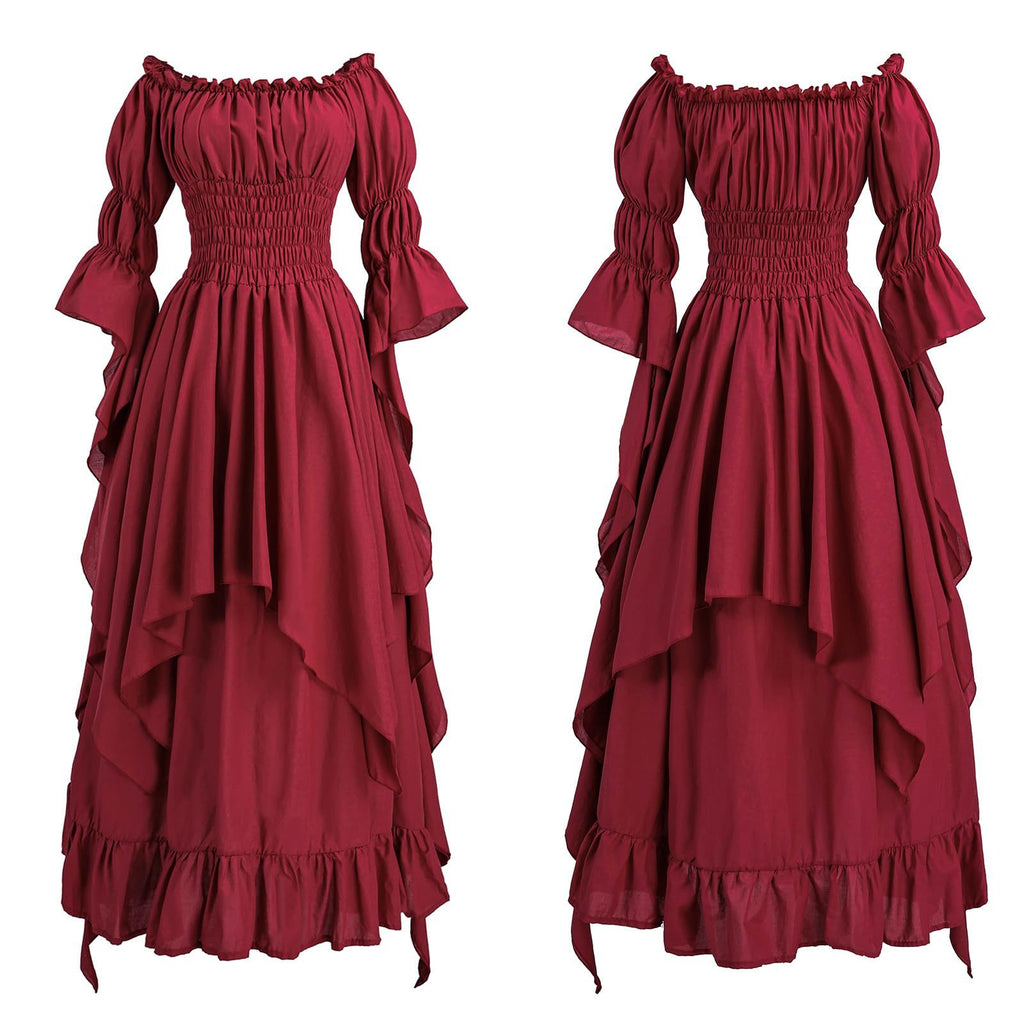 Retro women's dress teemdrop