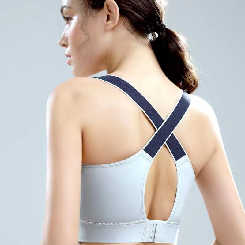 Ladies' large-size wireless sports bra teemdrop