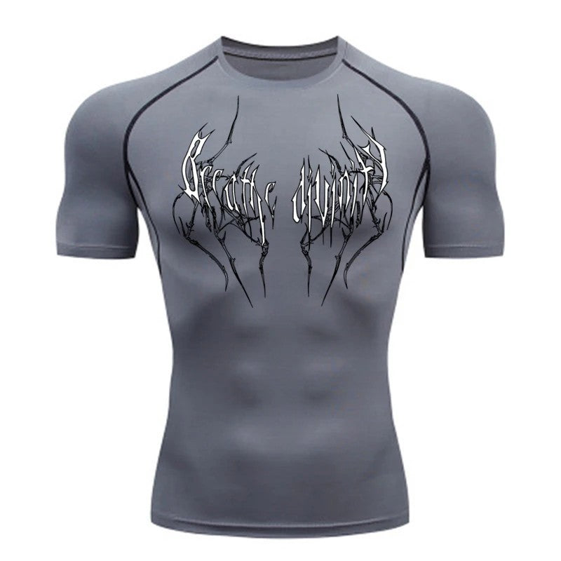 Men's Short Sleeve Compression Running T-Shirt teemdrop