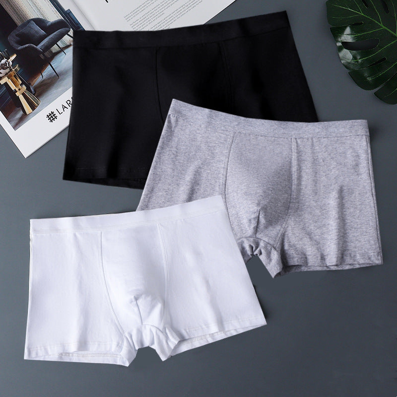 Men's Pure Cotton Antibacterial Loose Boxer Briefs