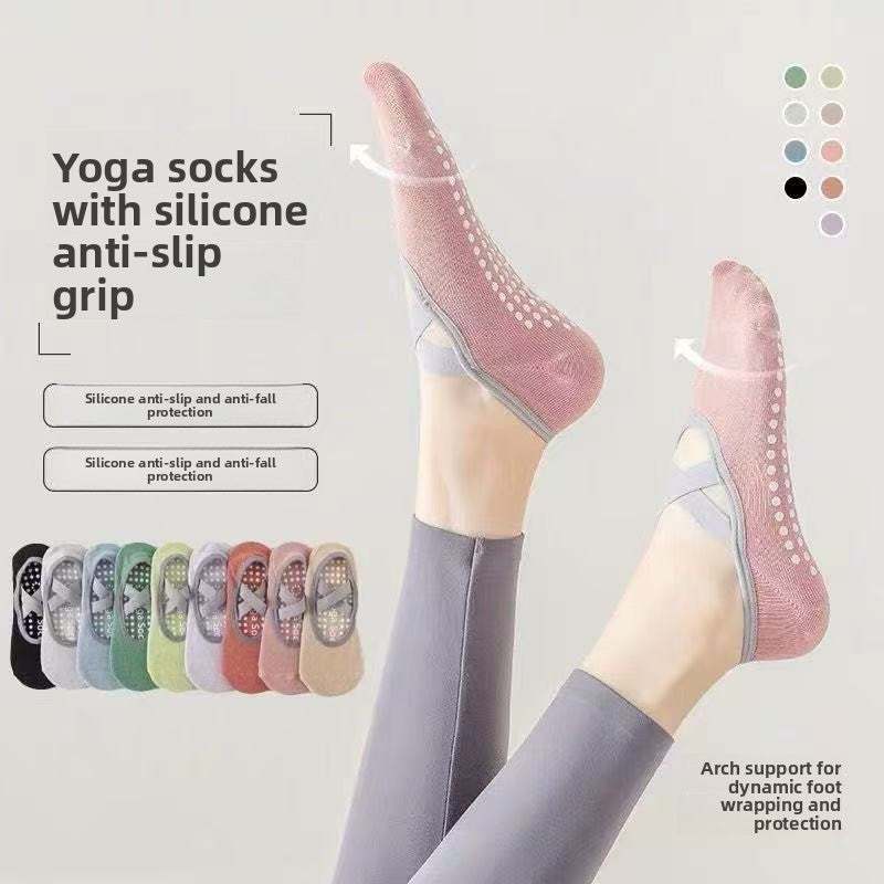 Women's Seamless Silicone Grip Yoga Pilates Socks