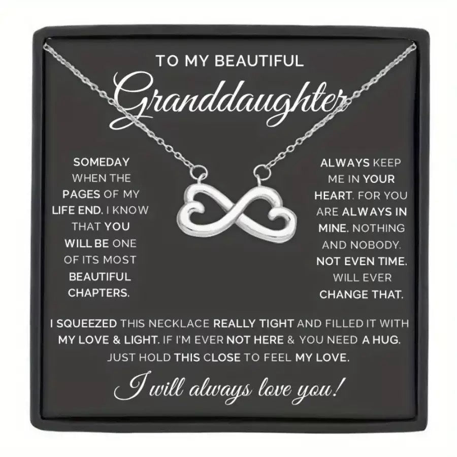 Heart Bowknot Pendant Cross Chain Necklace