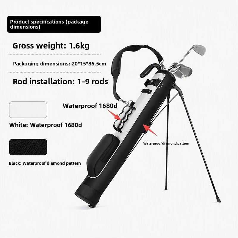 Stand-Up Golf Bag Large Capacity Portable Polyester Golf Club Carrier teemdrop