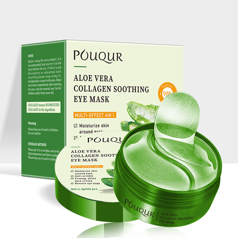 Gold eye mask for dark circles and hydration