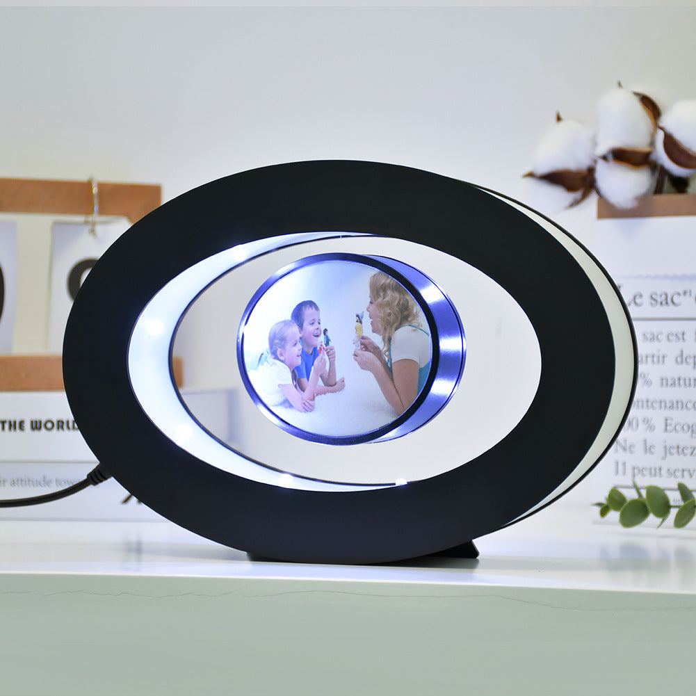 Magnetic Levitating LED Photo Frame Creative Floating Display Home Decor Gift teemdrop