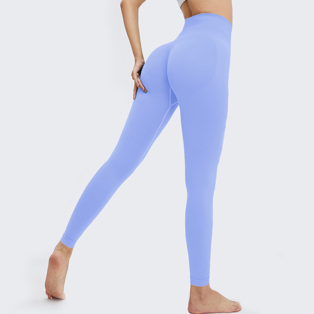 Seamless High Waist Yoga Leggings Hip Lifting Nylon Sports Tights teemdrop