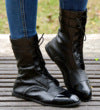 Martin Women's Boots Spring & Fall New British Style Pu Thin Lace-Up Round Toe Square Heel Mid-Heel Handsome Short Boots teemdrop