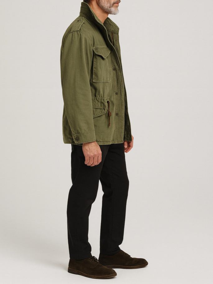 Men's Casual Multi-Pocket Long-Sleeve Jacket teemdrop