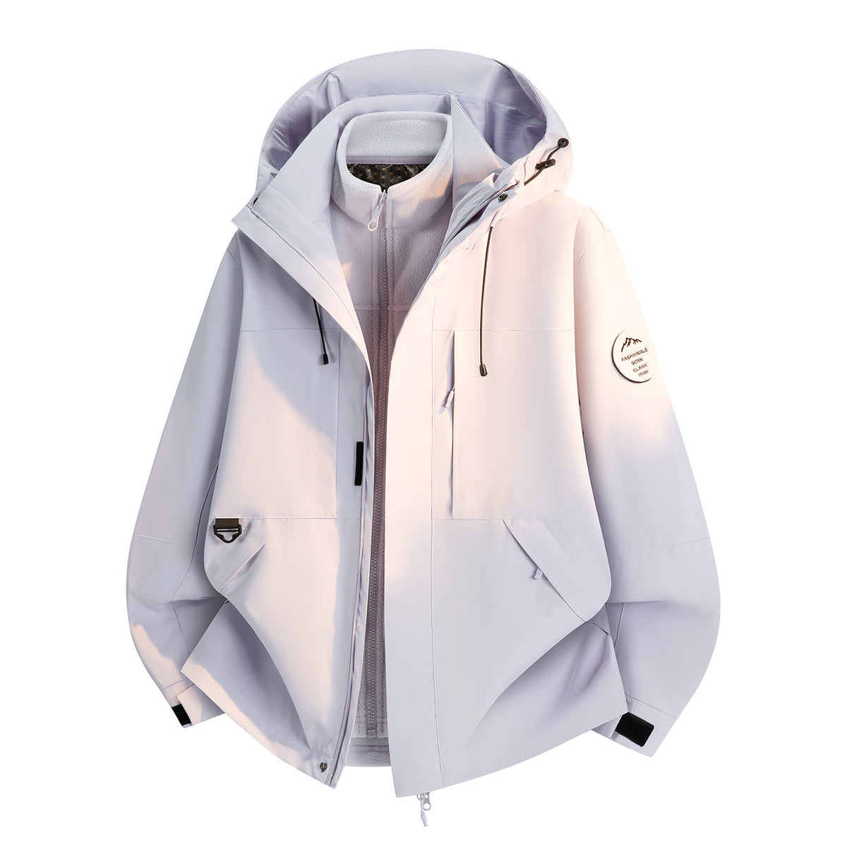 Unisex 3-in-1 Windproof Waterproof Outdoor Hiking Skiing Jacket teemdrop