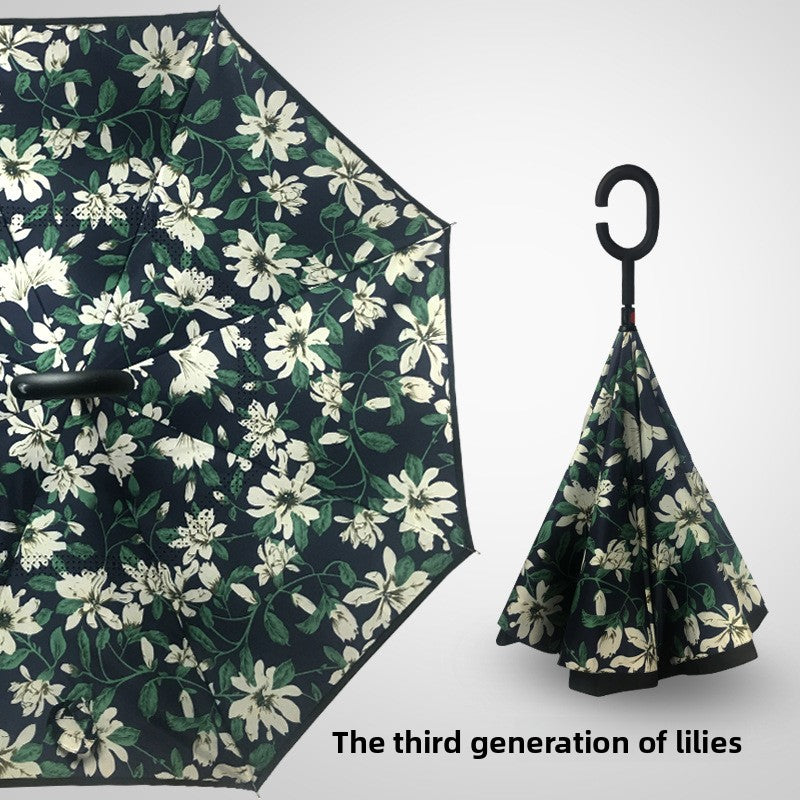 Reverse double-layer umbrella