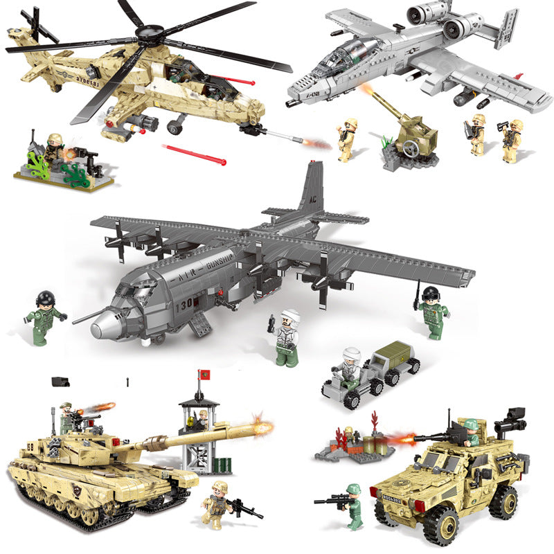 XB06022 A10 Fighter Military Building Blocks Set 961pcs DIY Assembly Toy Gift for Boys teemdrop