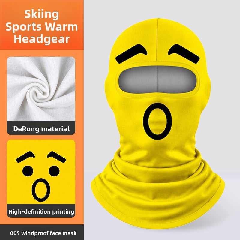 3D Digital Printed Milk Silk Balaclava Ski Motorcycle Face Mask teemdrop