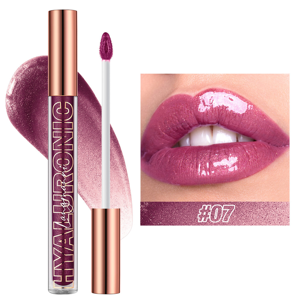 Hyaluronic Acid Glitter Lip Gloss Set teemdrop
