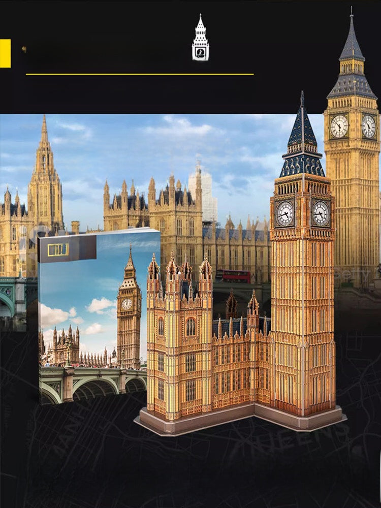 3D Paper Puzzle National Geographic World Architecture Model for Kids