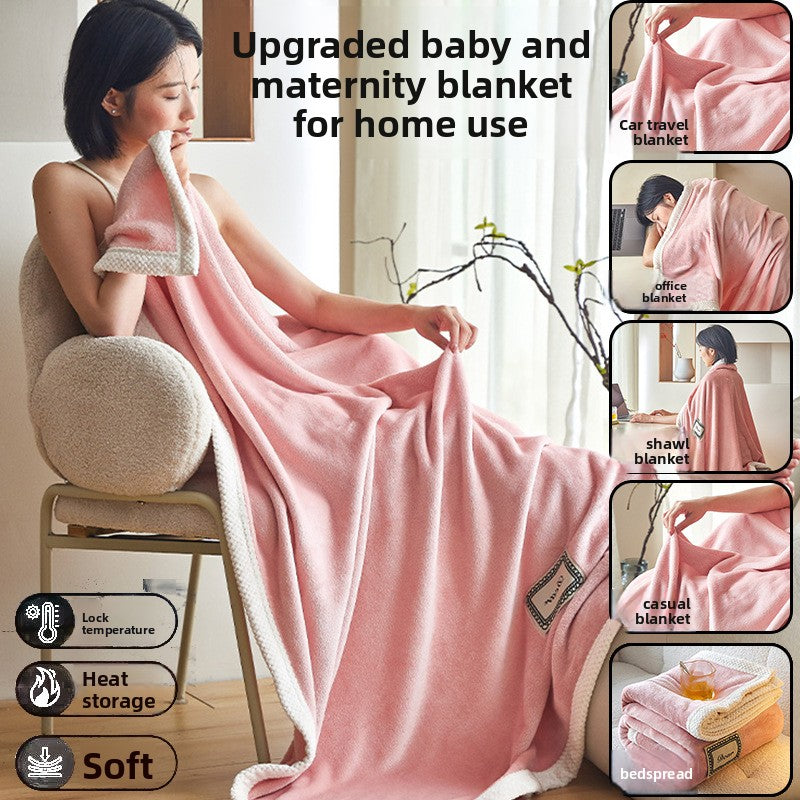 Coral Fleece Blanket Soft Anti-Static All Season Use
