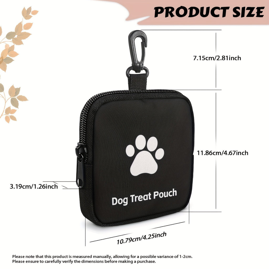 Dog Paw Print Coin Purse Waterproof Zipper Storage Bag