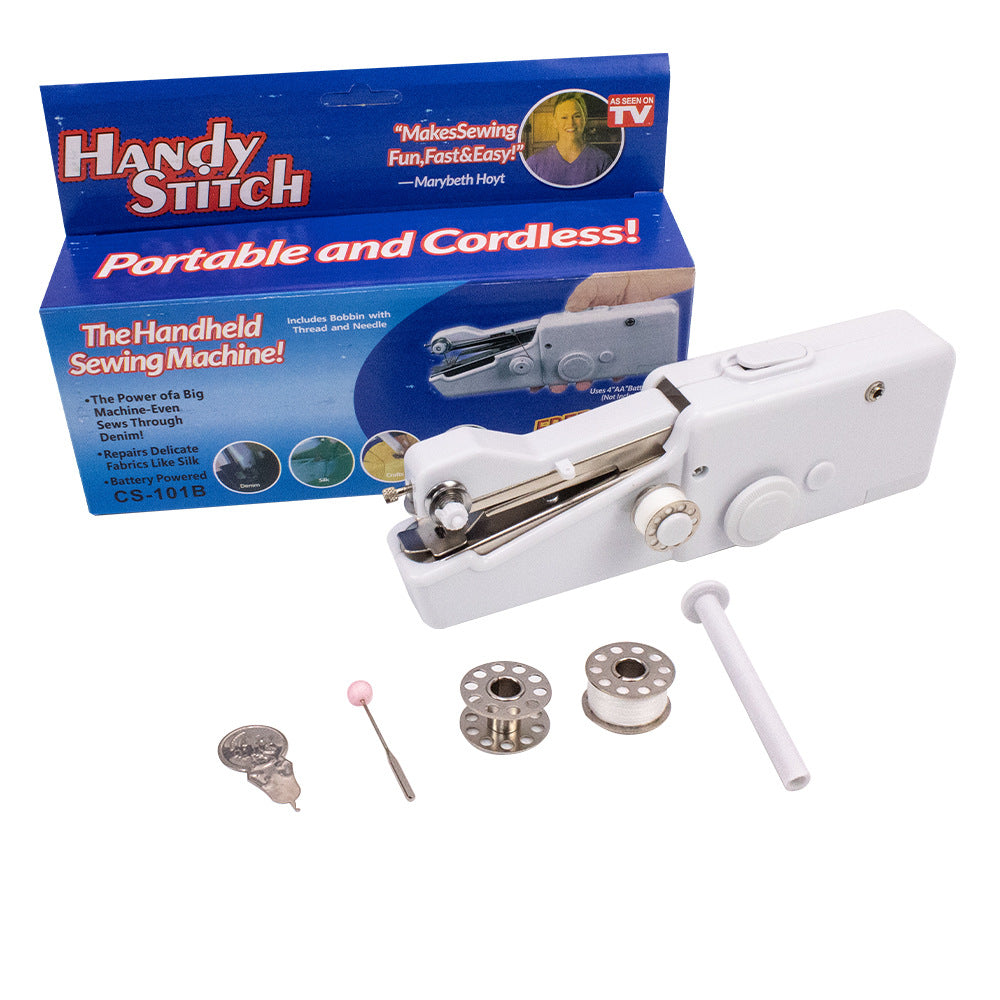 D&D Handheld Electric Household Sewing Machine USB Plug-In Sewing Machine Small Portable Mini Sewing Machine teemdrop