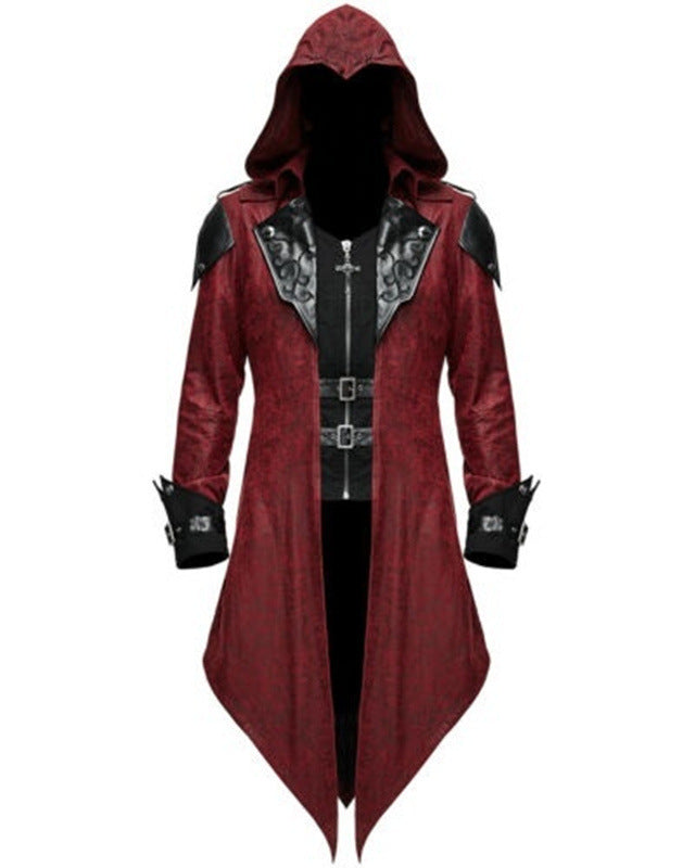 Medieval Gothic Performance Coat for Halloween