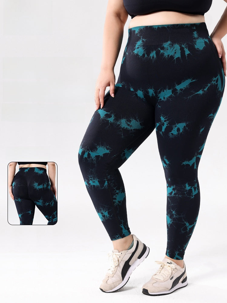 High Waist Tie-Dye Yoga Pants