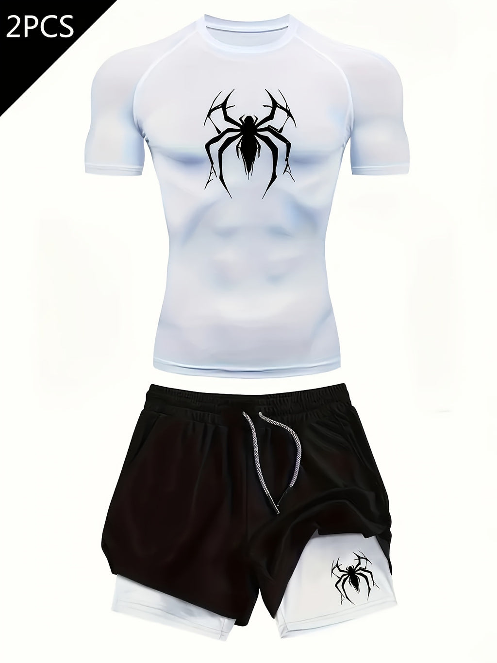 Men's Compression 2D Printed Quick Dry Fitness T-Shirt teemdrop