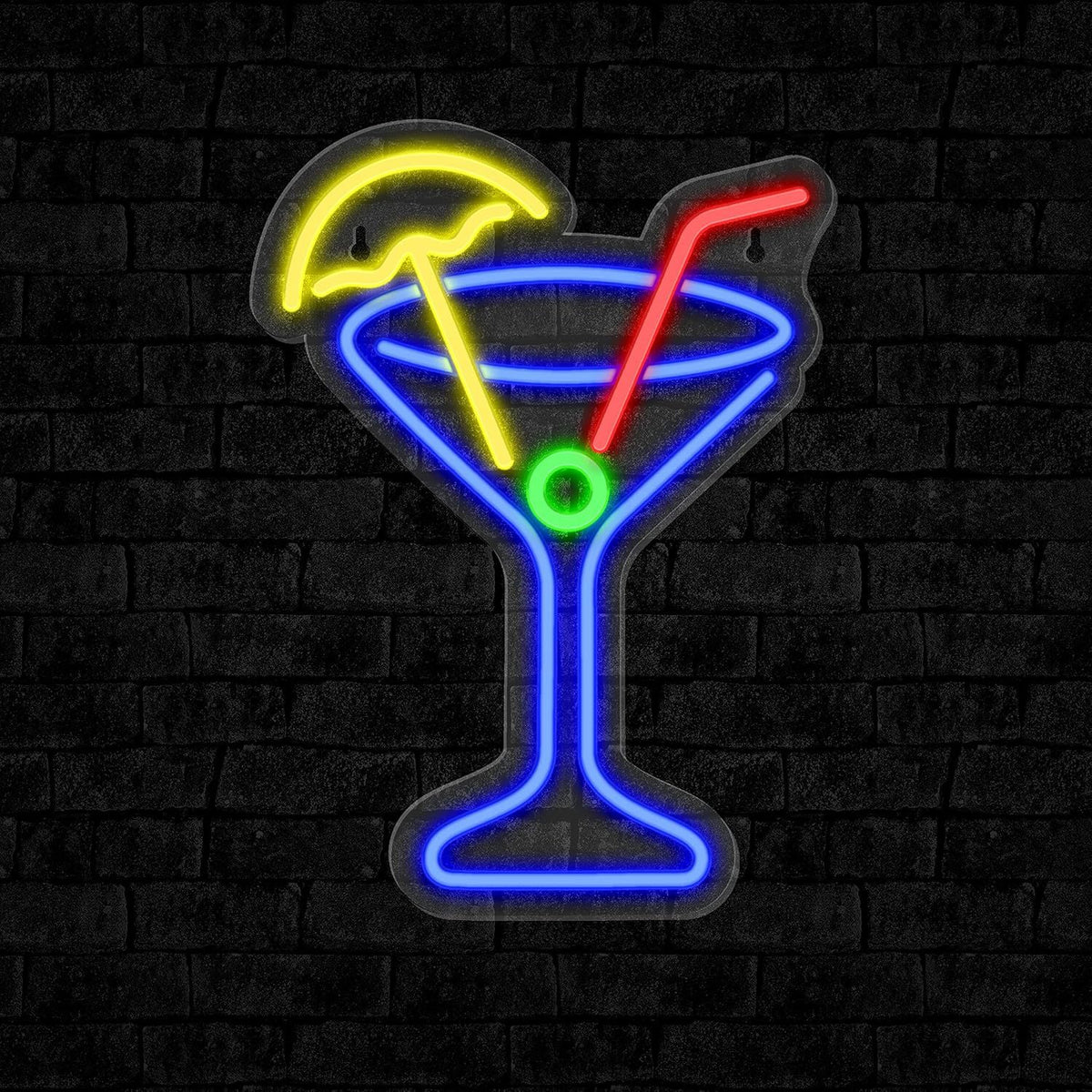 Neon light wall decoration teemdrop