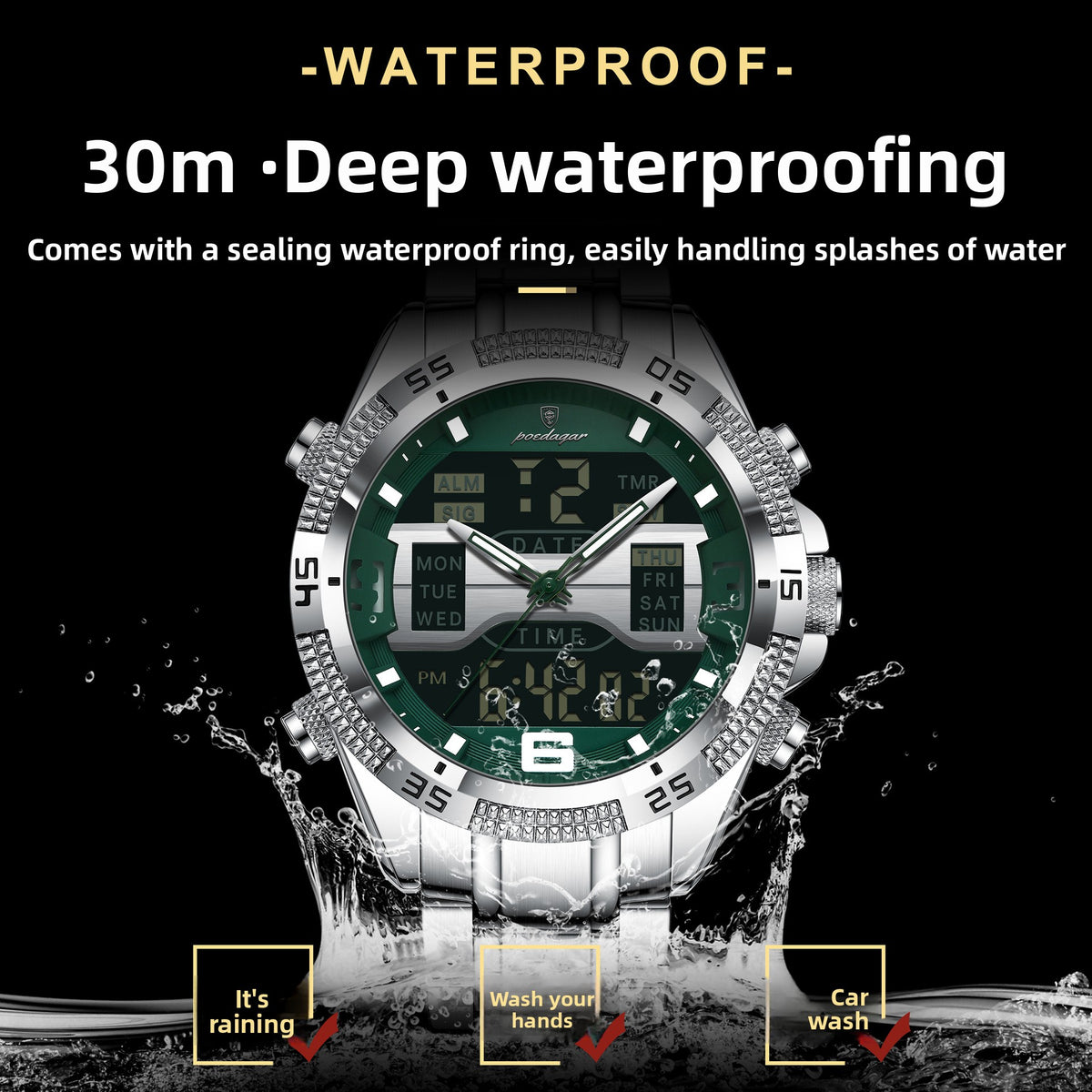 Men's Multifunction Electronic Watch