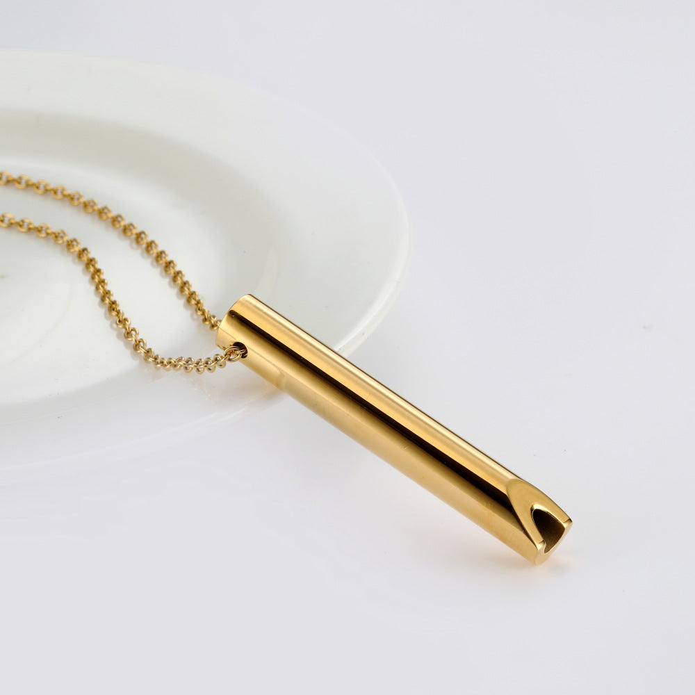 Adjustable Breathing Meditation Whistle Necklace