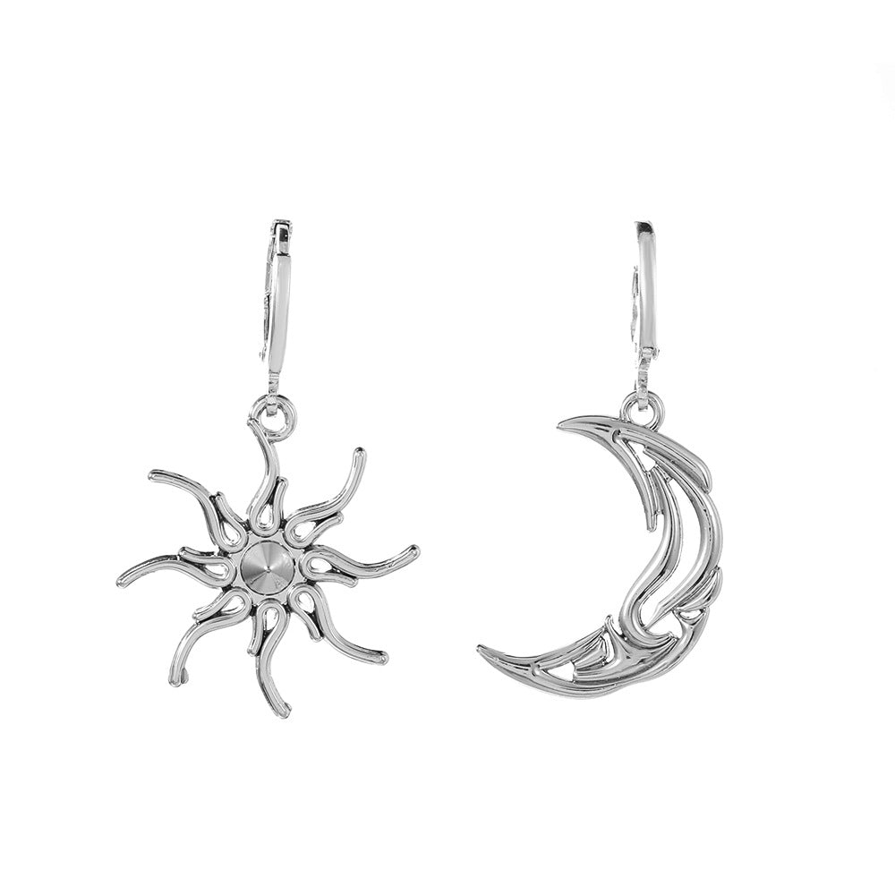 Sun and moon earrings