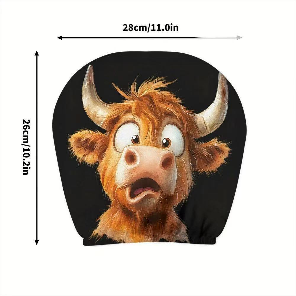 Car headrest cover