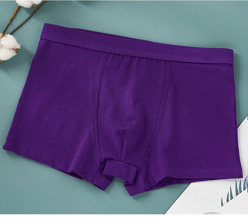 Men's Pure Cotton Antibacterial Loose Boxer Briefs