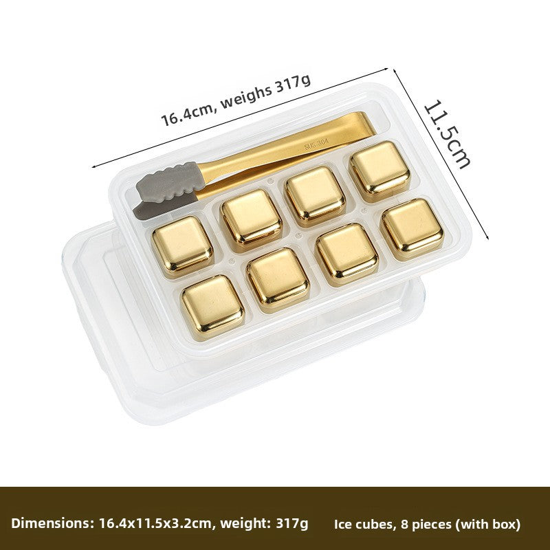 Reusable Stainless Steel Ice Cubes for Drinks