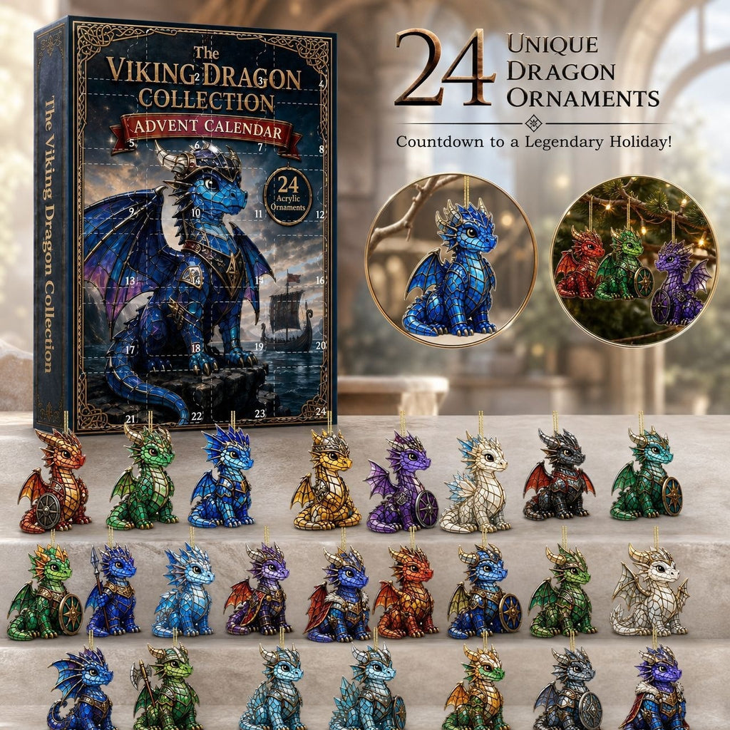 24-Day Dragon Ornament Christmas Countdown Blind Box