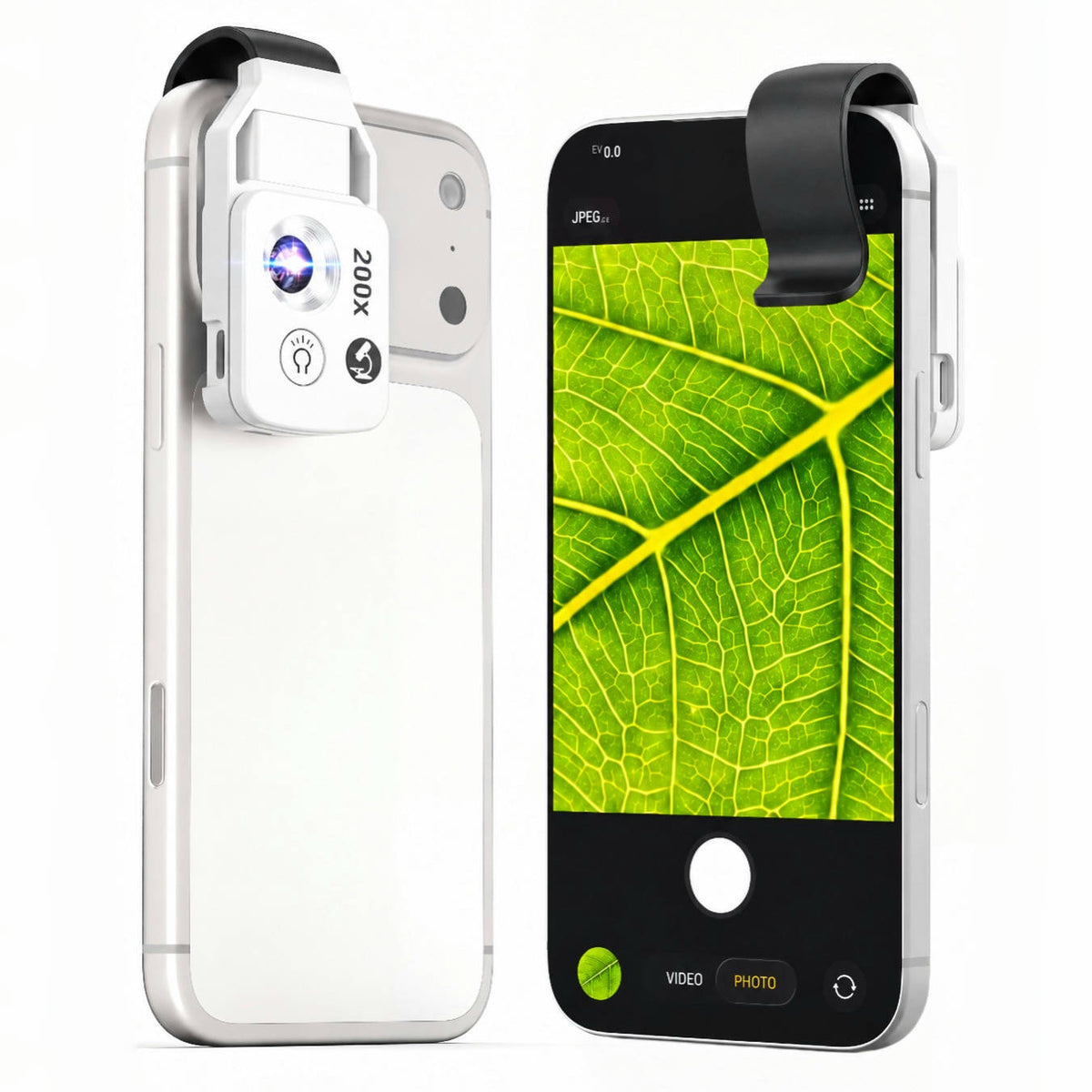 Mobile Phone Microscope with LED Light