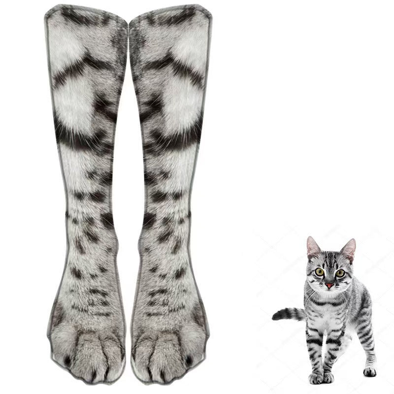 Animal Paw Print Novelty Socks