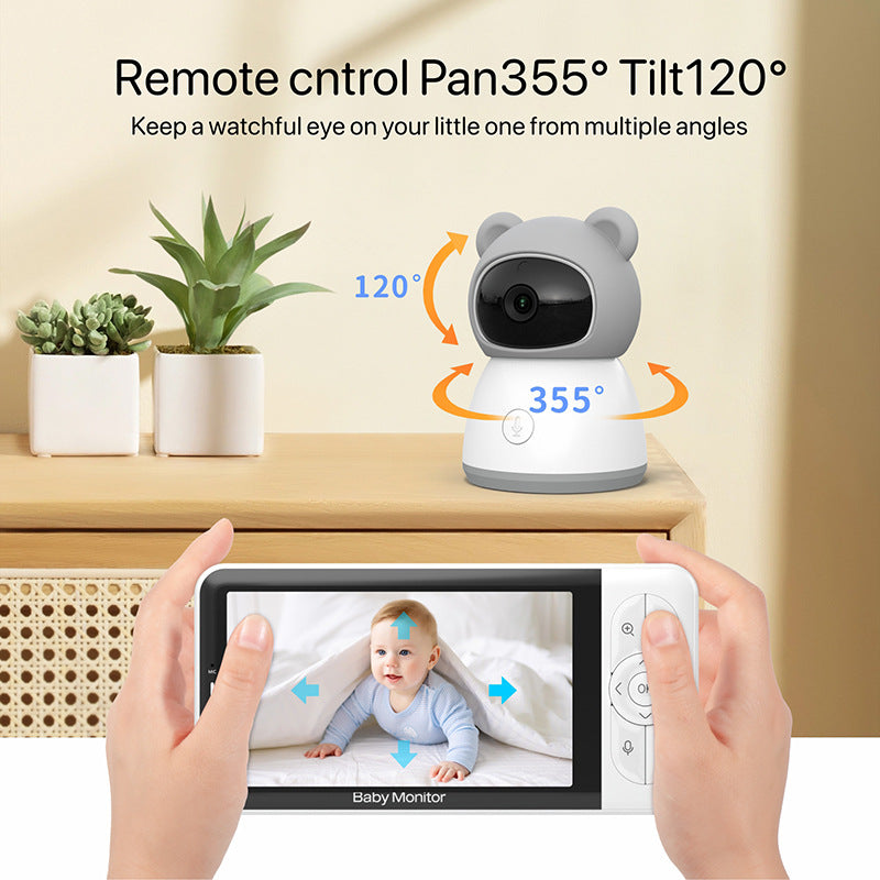 High-definition 5-inch baby monitor for remote monitoring teemdrop