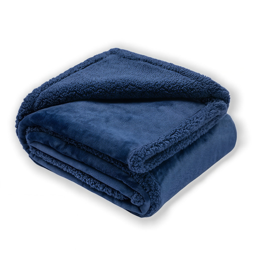 Waterproof Double-Sided Fleece Pet Blanket Machine Washable Thickened Comfort Mat teemdrop