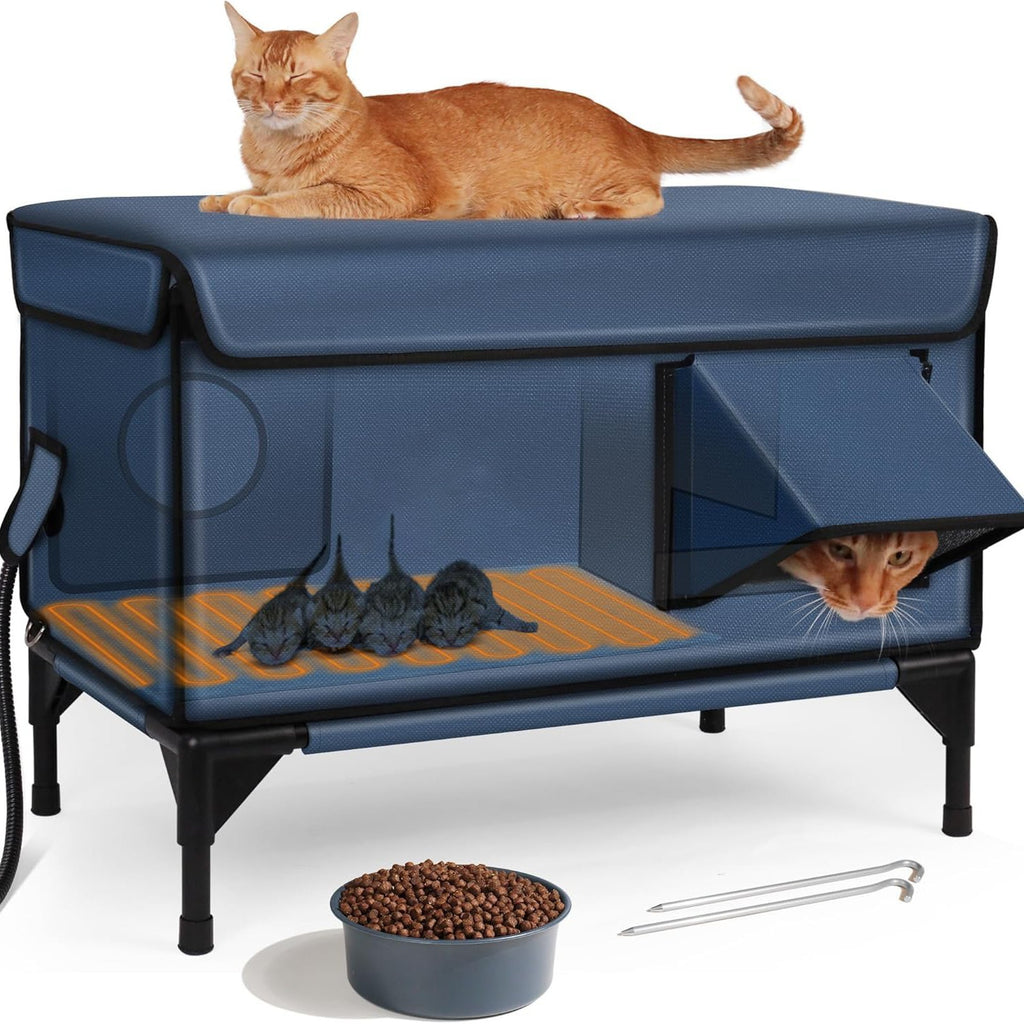 Foldable Waterproof Heated Cat Tent