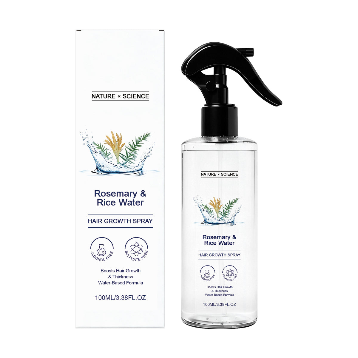 Rosemary Hair Care Spray Lightweight Volumizing Shine Mist 100ml teemdrop