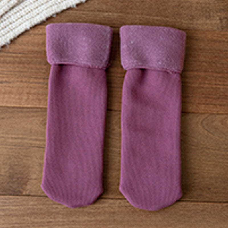 Fleece-Lined Thermal Winter Socks for Women