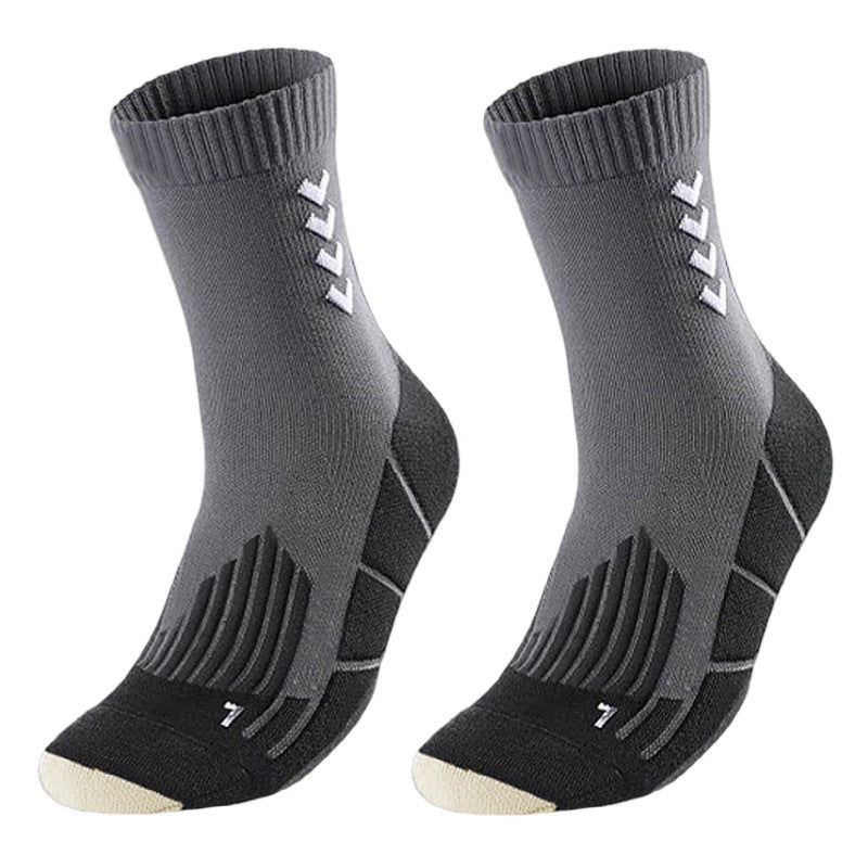 Shock-absorbing high-top sports socks teemdrop