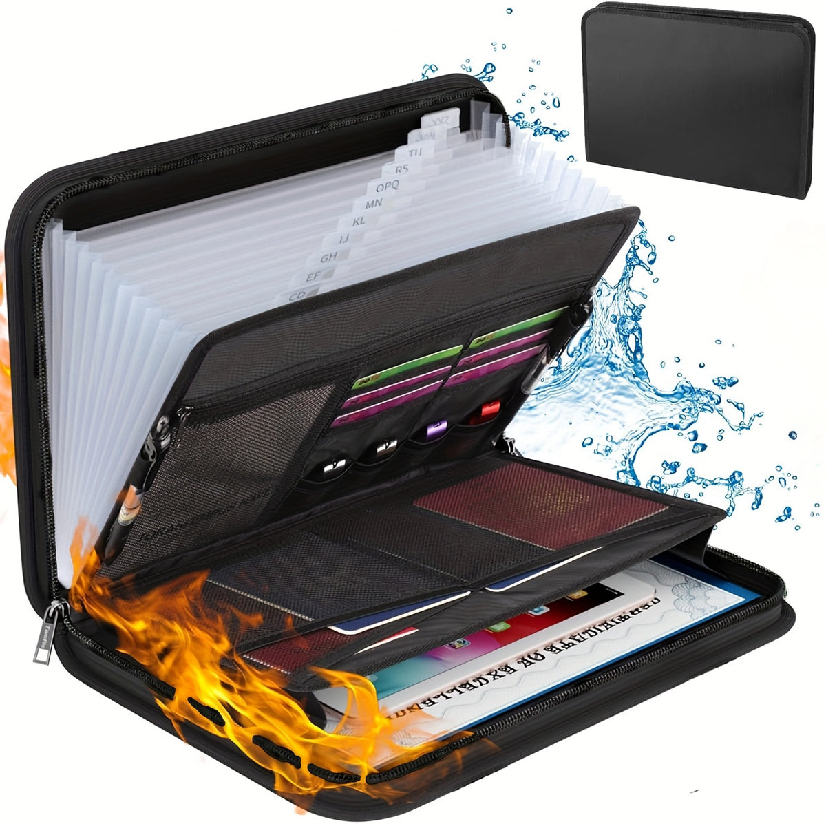 Fireproof Waterproof Expandable File Organizer