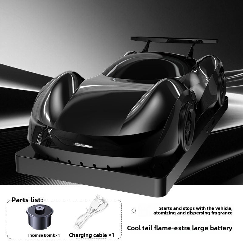 Smart Spray Car Air Freshener Sports Car Design Rechargeable Aromatherapy Diffuser with Multiple Scents