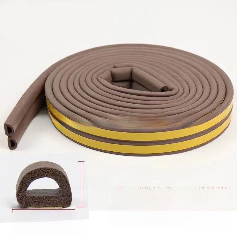 EPDM Foam Rubber Self-Adhesive Sealing Strip for Doors and Windows 6m Roll teemdrop