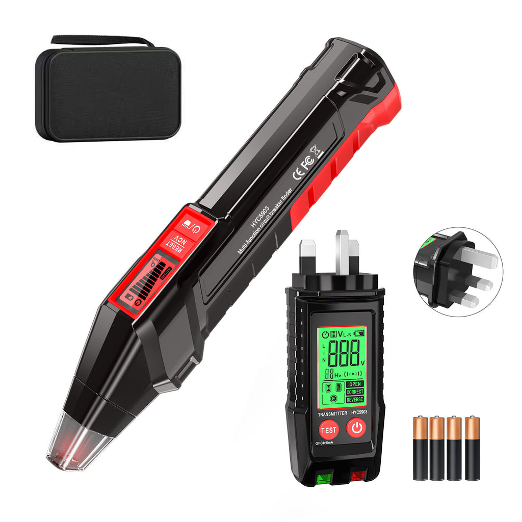 Multifunctional Circuit Breaker Finder Socket Tester for Home Wiring Installation teemdrop