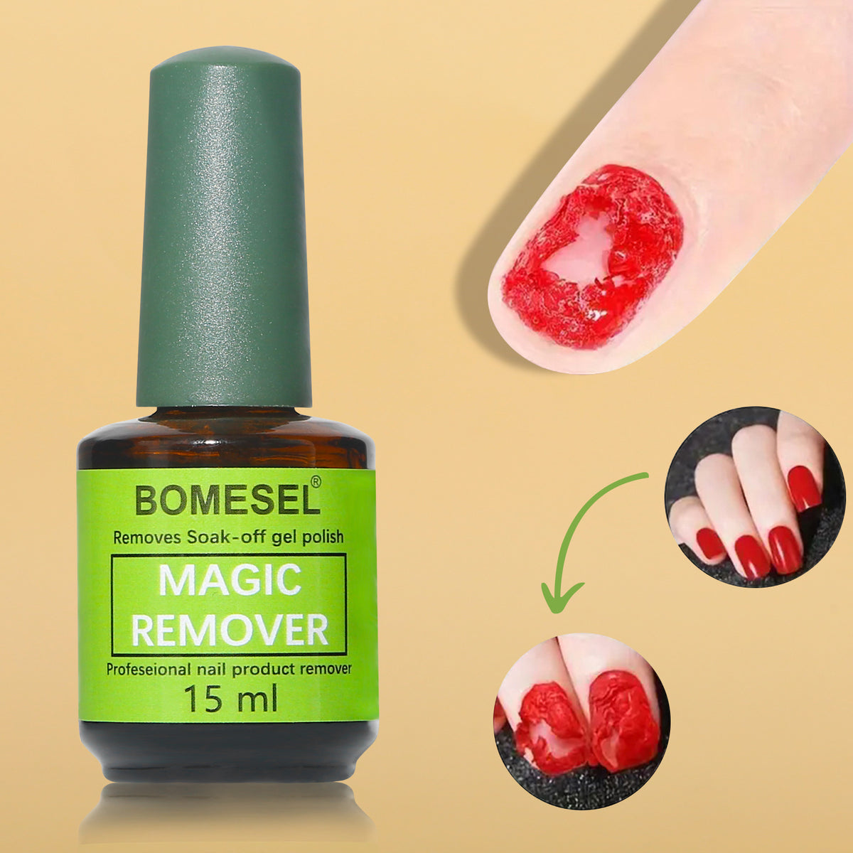Glitter nail remover gel teemdrop