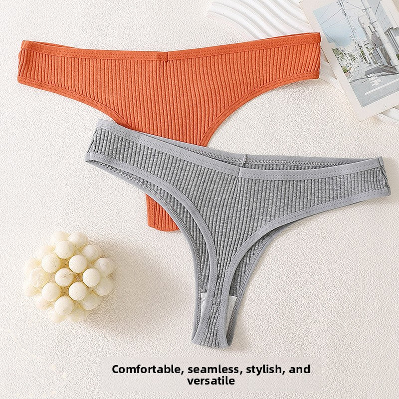 Womens Cotton Low-Waist T-String Underwear